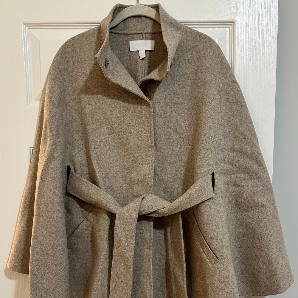 Women's White Label Wool Poncho Cape Size Small